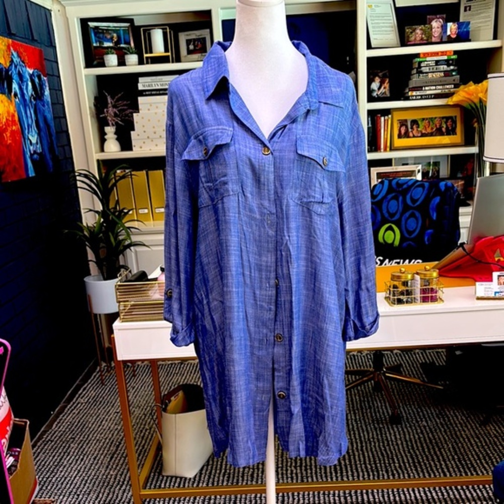 Dotti Chambray Blue Coverup